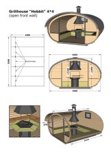 画像2: GRILLHOUSE RELAX OPEN Thermowood (2)